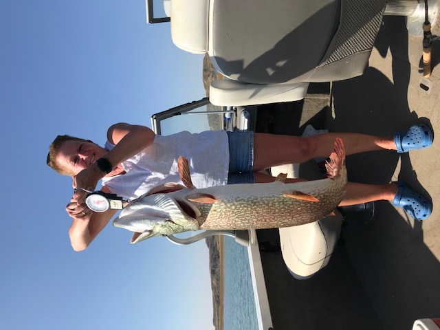 Anglers with their catch at Lund's Landing
